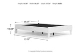 Piperton White Full Platform Base Bed from Ashley - Luna Furniture