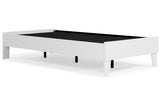 Piperton White Twin Platform Base Bed from Ashley - Luna Furniture