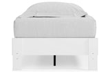 Piperton White Twin Platform Base Bed from Ashley - Luna Furniture