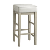 Pittsville White/Espresso Pub Height Stool, Set of 2 from Homelegance - Luna Furniture