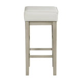Pittsville White/Espresso Pub Height Stool, Set of 2 from Homelegance - Luna Furniture