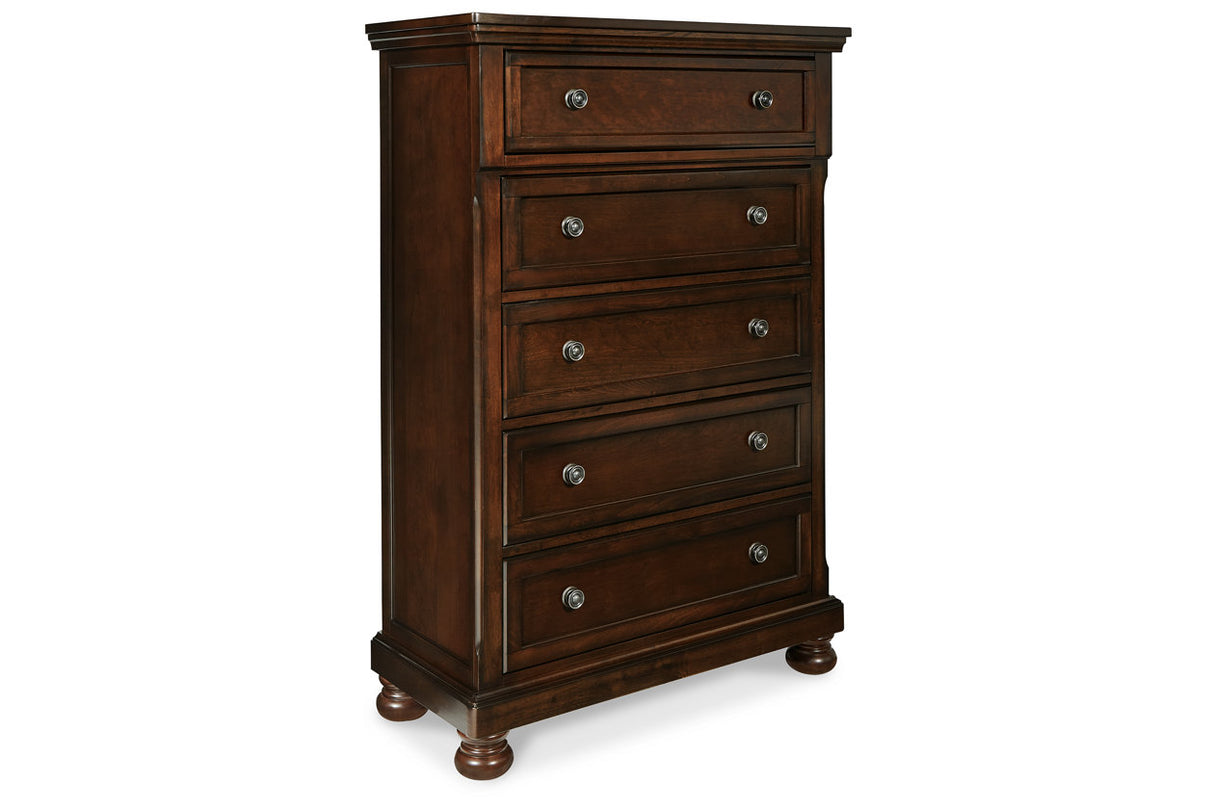 Porter Rustic Brown Chest of Drawers from Ashley - Luna Furniture