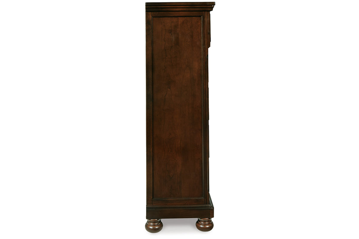 Porter Rustic Brown Chest of Drawers from Ashley - Luna Furniture