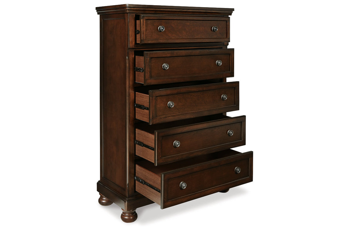 Porter Rustic Brown Chest of Drawers from Ashley - Luna Furniture