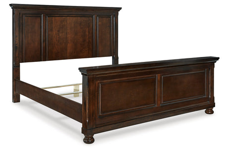 Porter Rustic Brown King Panel Bed from Ashley - Luna Furniture