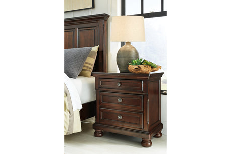 Porter Rustic Brown Nightstand from Ashley - Luna Furniture