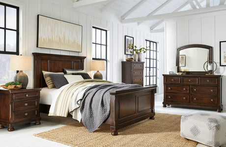 Porter Rustic Brown Panel Bedroom Set from Ashley - Luna Furniture