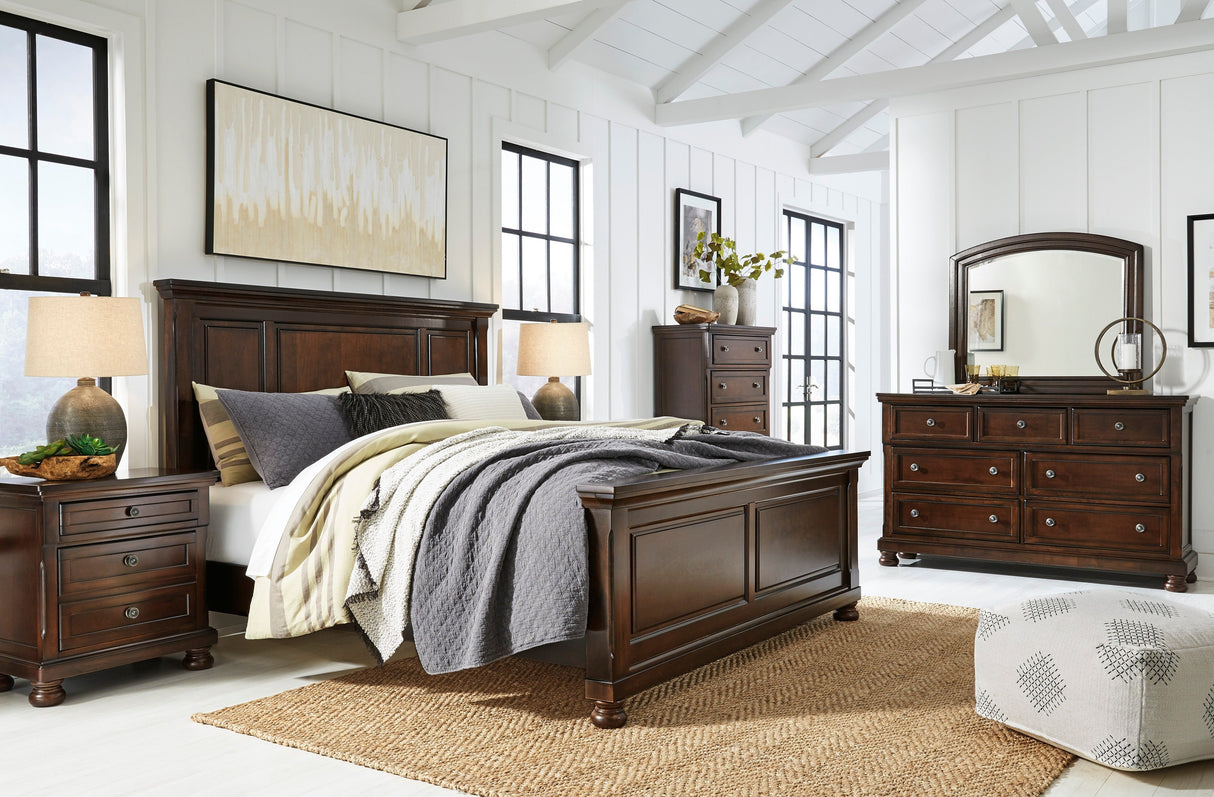 Porter Rustic Brown Panel Bedroom Set from Ashley - Luna Furniture