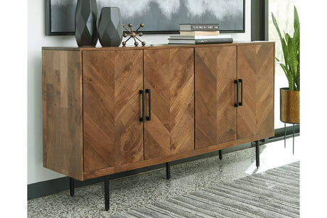 Prattville Brown Accent Cabinet from Ashley - Luna Furniture