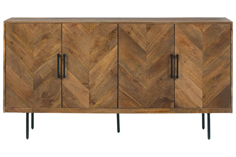 Prattville Brown Accent Cabinet from Ashley - Luna Furniture