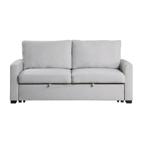 Price Gray Convertible Studio Sofa with Pull-out Bed from Homelegance - Luna Furniture