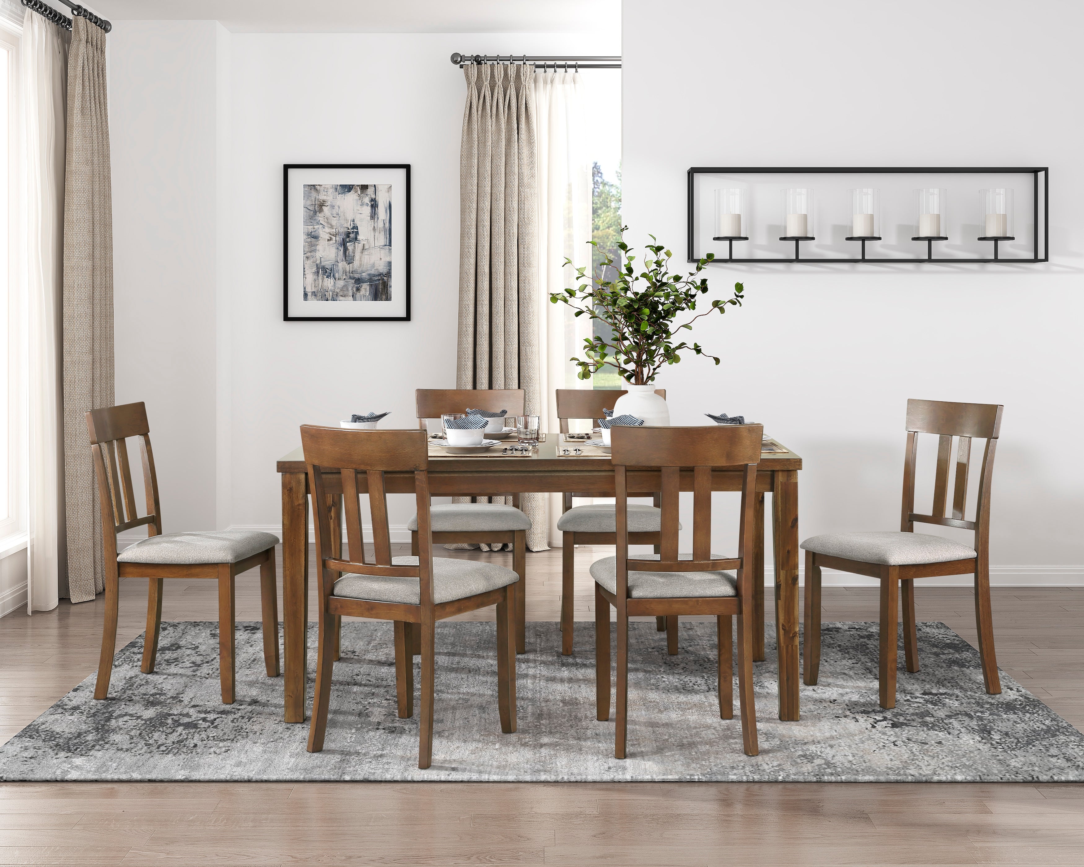Homelegance 5762 7-Piece Pack Dinette Set - Luna Furniture
