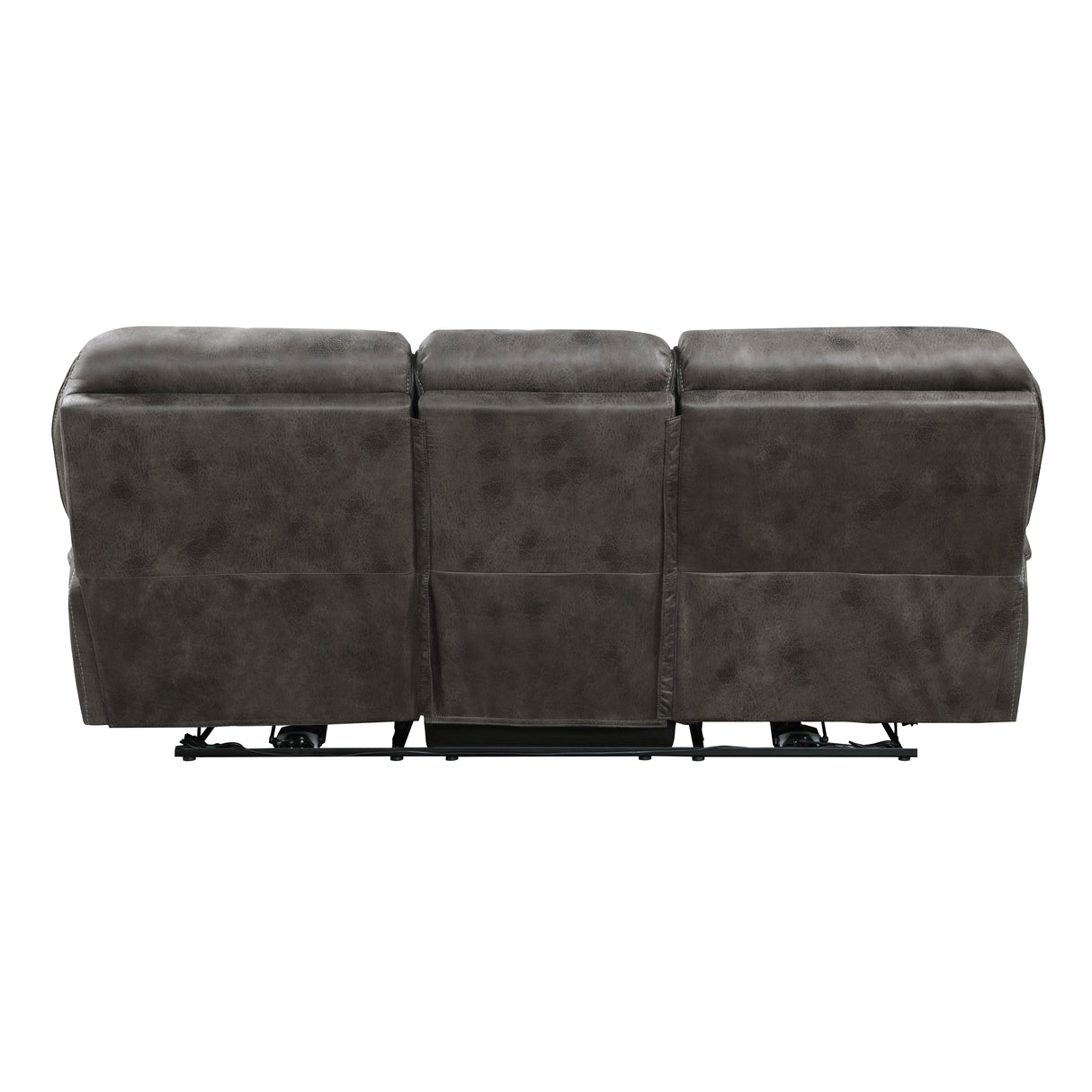 Proctor Gray Microfiber Power Double Reclining Sofa from Homelegance - Luna Furniture