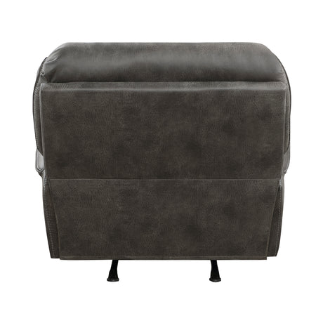 Proctor Gray Microfiber Rocker Reclining Chair from Homelegance - Luna Furniture