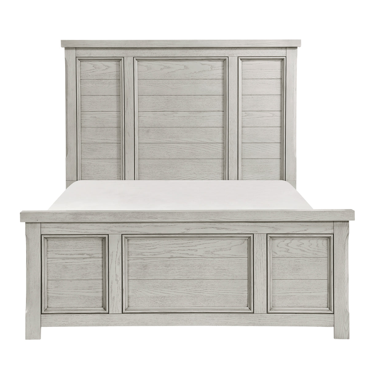 Providence Light Gray King Panel Bed from Homelegance - Luna Furniture