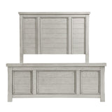Providence Light Gray King Panel Bed from Homelegance - Luna Furniture