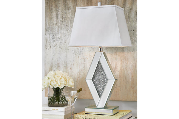 Prunella Silver Finish Table Lamp