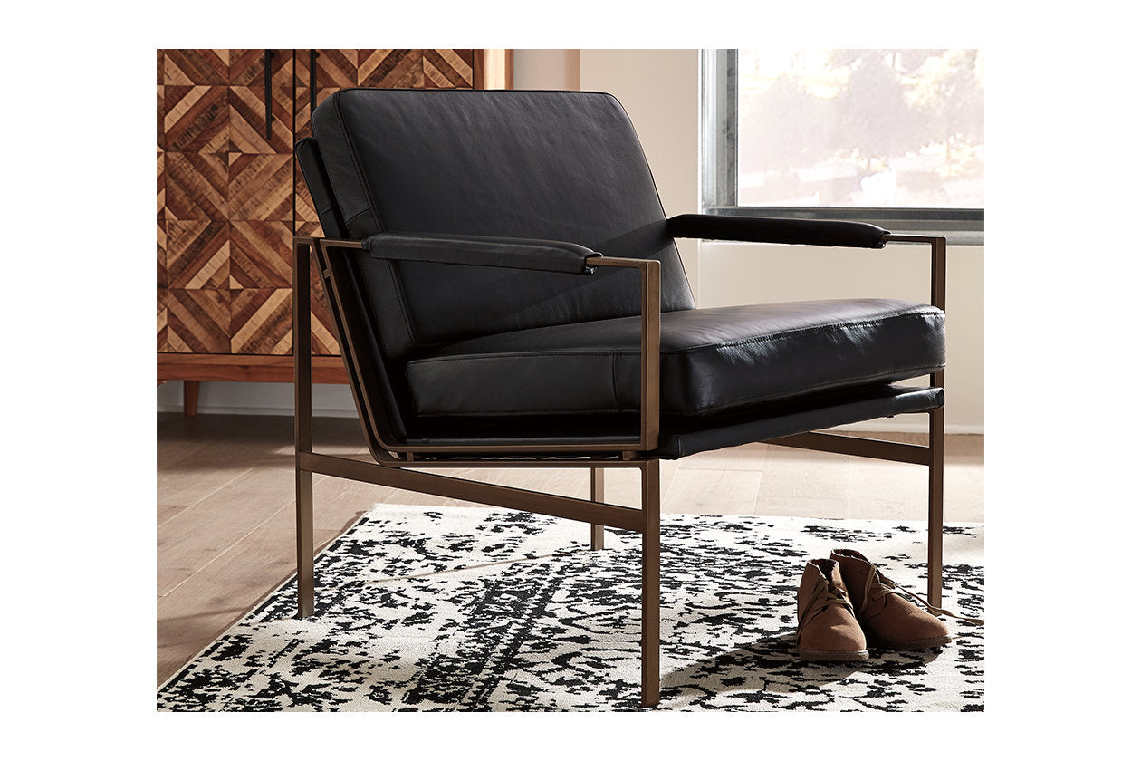 Puckman Black Accent Chair from Ashley - Luna Furniture