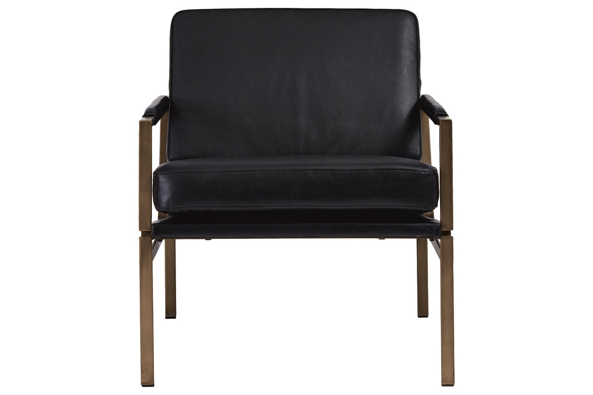 Puckman Black Accent Chair from Ashley - Luna Furniture