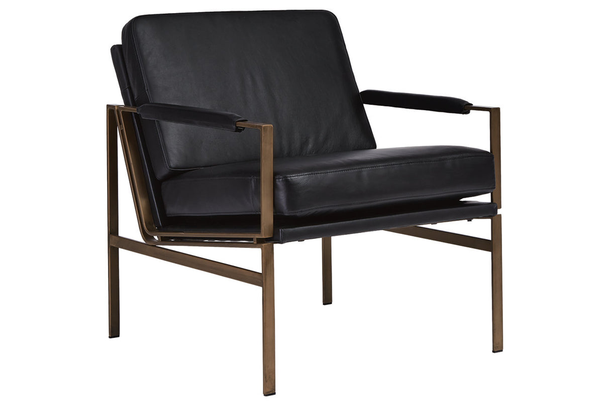 Puckman Black Accent Chair from Ashley - Luna Furniture