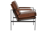 Puckman Brown/Silver Finish Accent Chair from Ashley - Luna Furniture