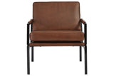 Puckman Brown/Silver Finish Accent Chair from Ashley - Luna Furniture