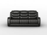 Putnam Brown Power Double Reclining Sofa from Homelegance - Luna Furniture