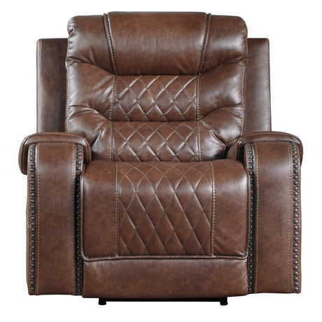 Putnam Brown Power Reclining Chair from Homelegance - Luna Furniture