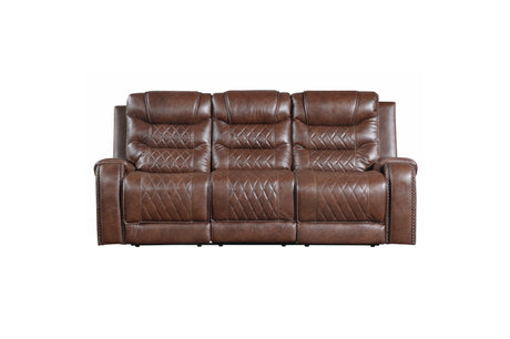 Putnam Brown Reclining Living Room Set from Homelegance - Luna Furniture