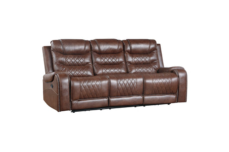 Putnam Brown Reclining Living Room Set from Homelegance - Luna Furniture
