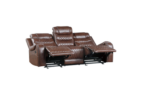 Putnam Brown Reclining Living Room Set from Homelegance - Luna Furniture
