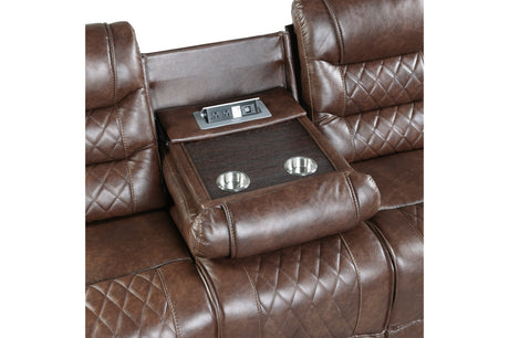 Putnam Brown Reclining Living Room Set from Homelegance - Luna Furniture