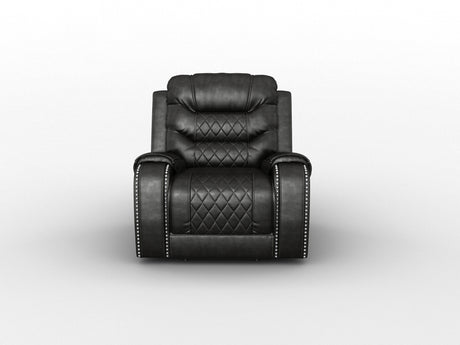 Putnam Gray Power Reclining Chair from Homelegance - Luna Furniture