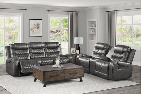 Putnam Gray Reclining Living Room Set from Homelegance - Luna Furniture