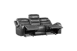 Putnam Gray Reclining Living Room Set from Homelegance - Luna Furniture