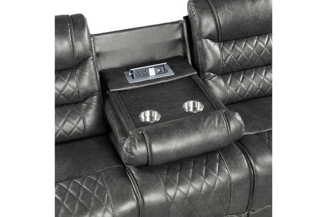 Putnam Gray Reclining Living Room Set from Homelegance - Luna Furniture