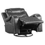 Putnam Gray Swivel Reclining Chair from Homelegance - Luna Furniture