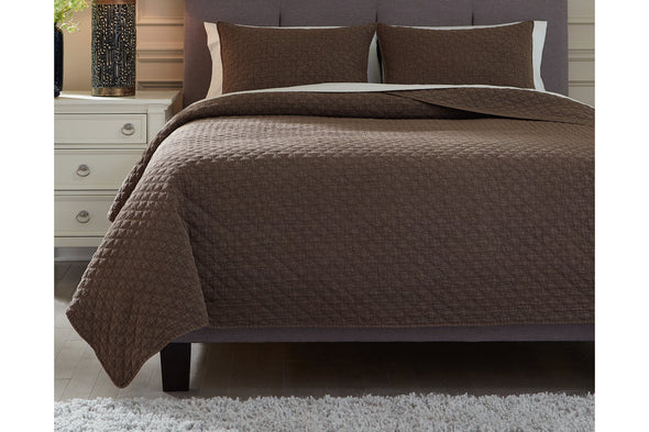 Ryter Brown Twin Coverlet Set