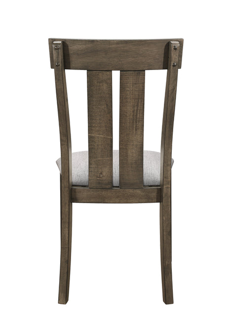 Quincy Grayish Brown Dining Chair, Set of 2 from Crown Mark - Luna Furniture