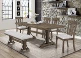 Quincy Grayish Brown Dining Table from Crown Mark - Luna Furniture