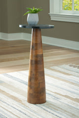 Quinndon Brown/Black Accent Table from Ashley - Luna Furniture