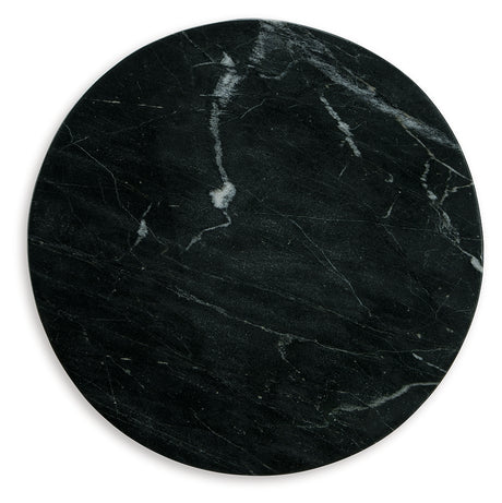 Quinndon Brown/Black Accent Table from Ashley - Luna Furniture