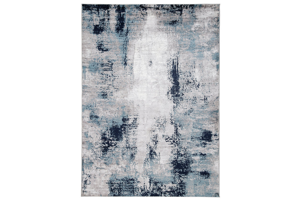 Leonelle Cream/Blue/Gray Large Rug -  - Luna Furniture