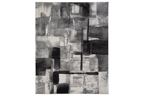 Brycebourne Black/Cream/Gray Medium Rug from Ashley - Luna Furniture