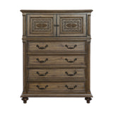 Rachelle Weathered Pecan Chest from Homelegance - Luna Furniture