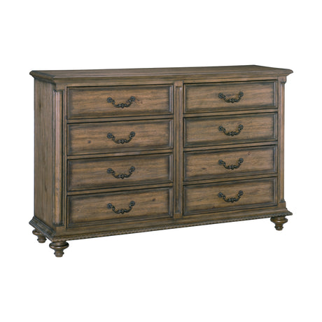 Rachelle Weathered Pecan Dresser from Homelegance - Luna Furniture