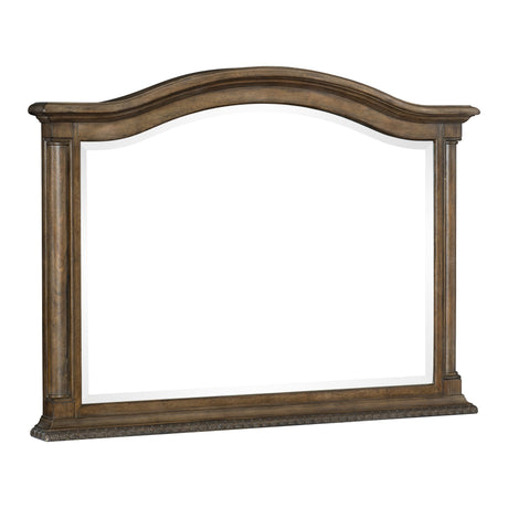 Rachelle Weathered Pecan Mirror (Mirror Only) from Homelegance - Luna Furniture