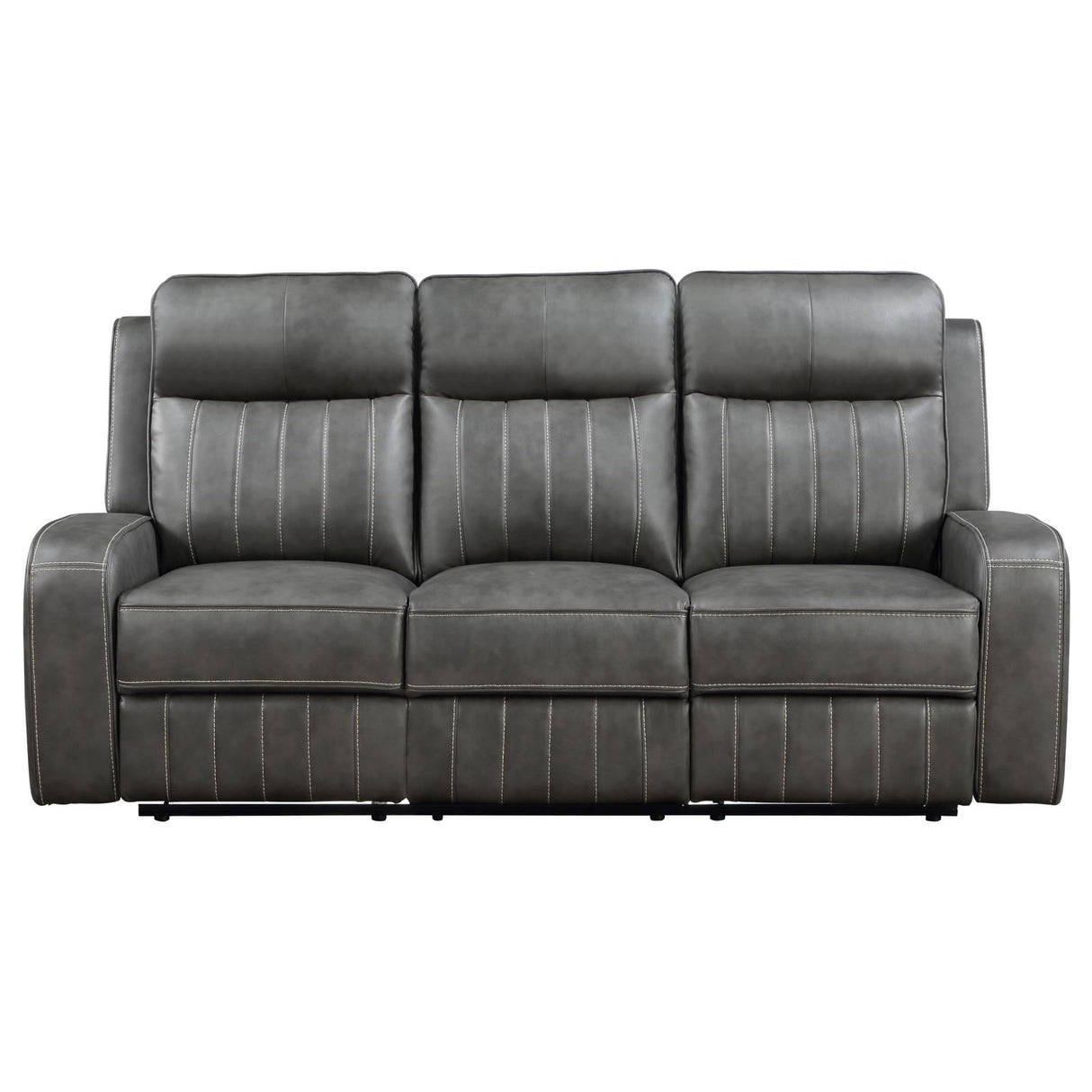 Raelynn Gray 2-Piece Upholstered Motion Reclining Sofa Set from Coaster - Luna Furniture