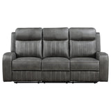 Raelynn Gray 2-Piece Upholstered Motion Reclining Sofa Set from Coaster - Luna Furniture