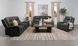 Raelynn Gray 3-Piece Upholstered Motion Reclining Sofa Set from Coaster - Luna Furniture